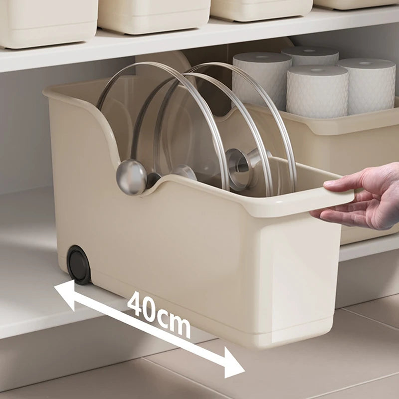 Kitchen Closet Organizer deliver durable PP storage with wheels, keeping spices and daily items tidy for easy reach - shop now