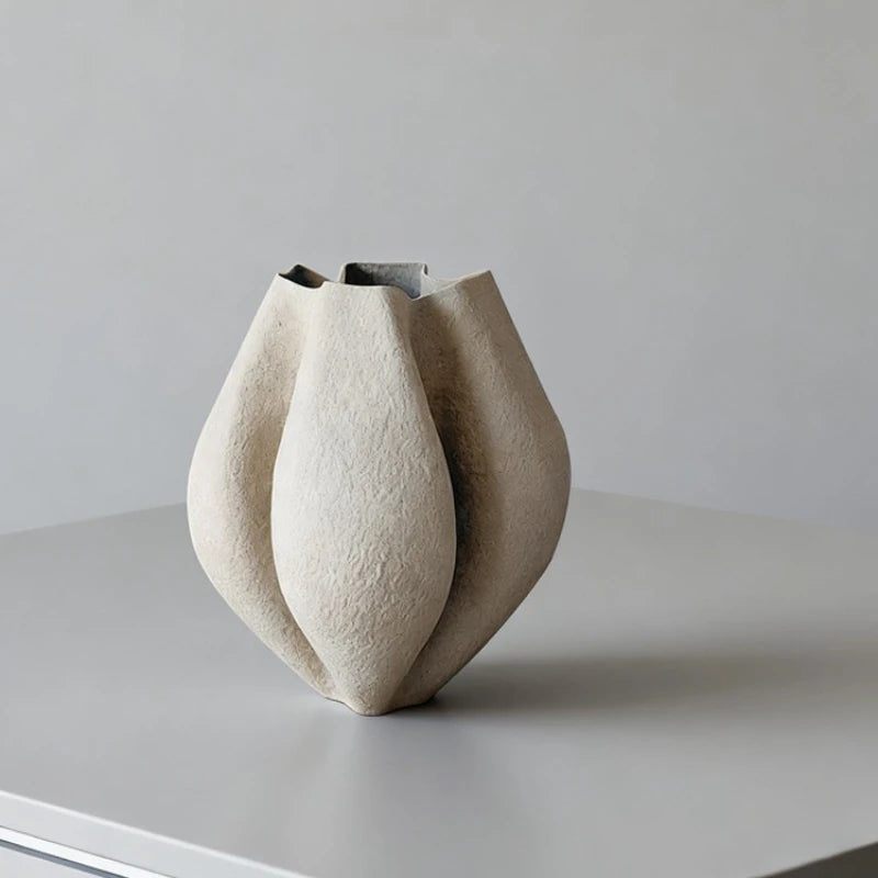 Handcrafted Geometric Irregular Vase