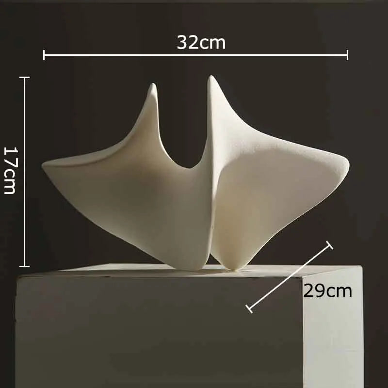 Abstract Floriform Ceramic Art Sculpture