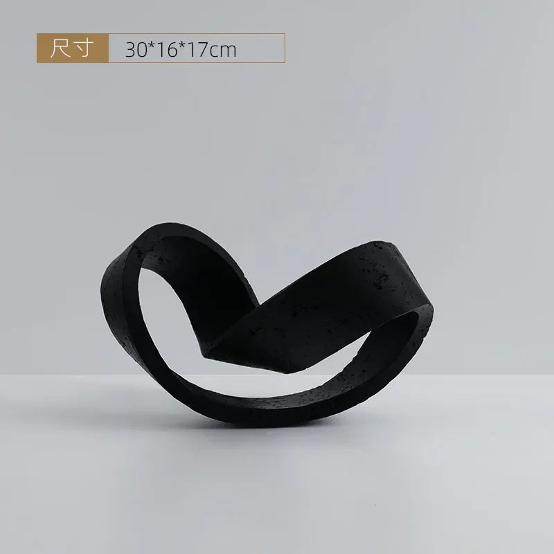 Geometric Ring Stone Decor