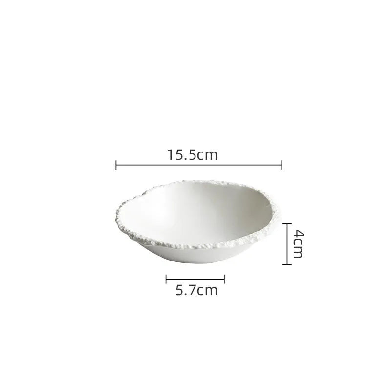 Premium Rock Texture Porcelain Dinnerware