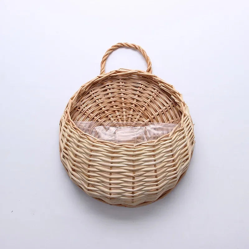 Handmade Wicker Wall Mounted Planter
