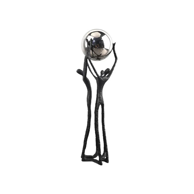 Elegant Cast Iron Sculpture