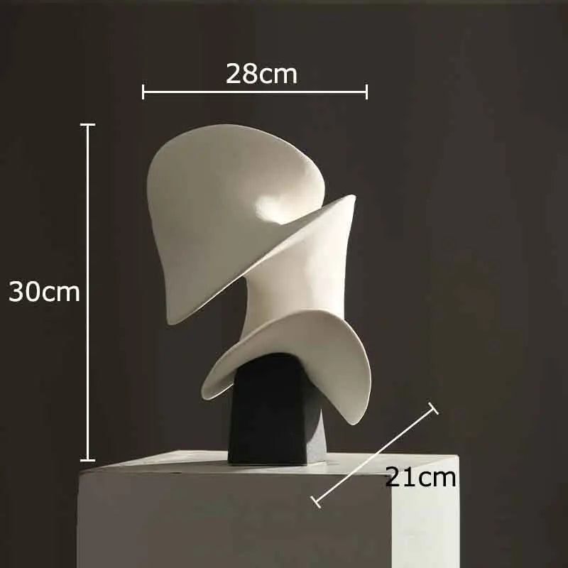 Abstract Floriform Ceramic Art Sculpture