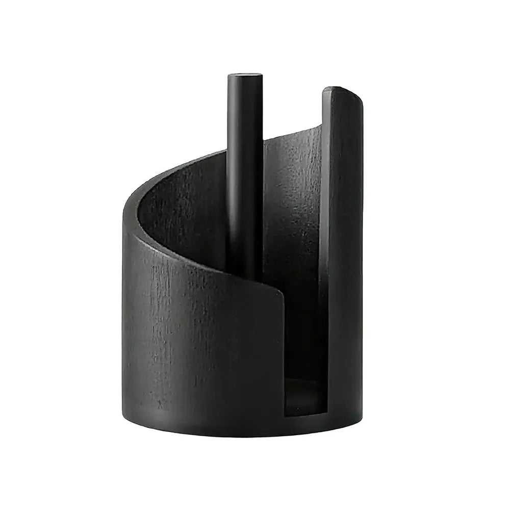 Beige Wood Paper Towel Holder
