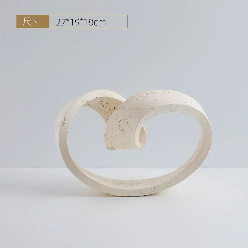 Geometric Ring Stone Decor
