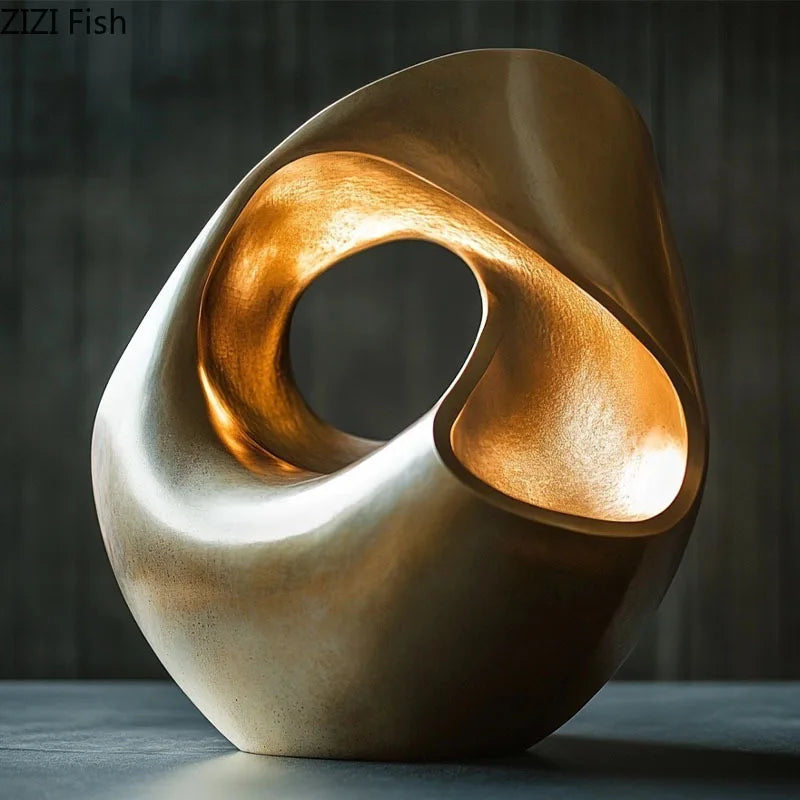 Gold Plated Avant Garde Sculpture