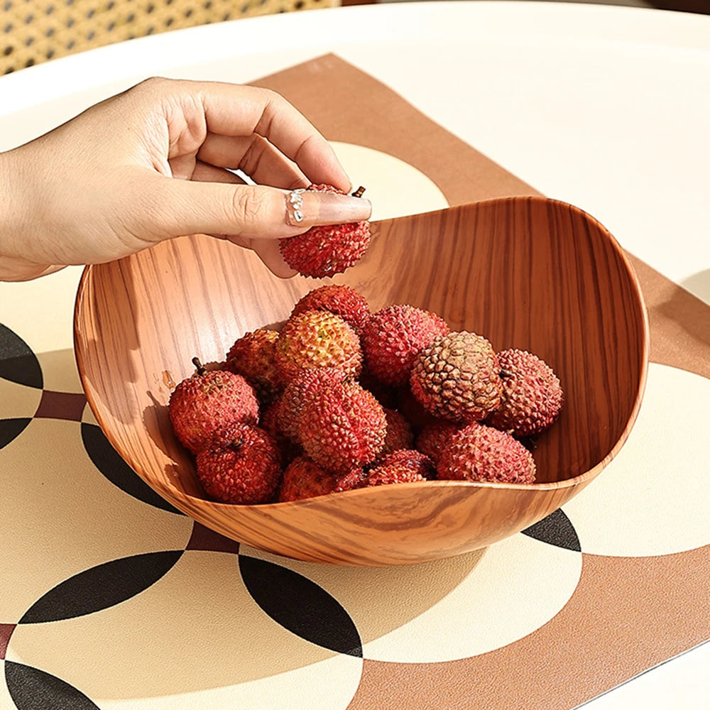 Wood Grain Fruit Plate