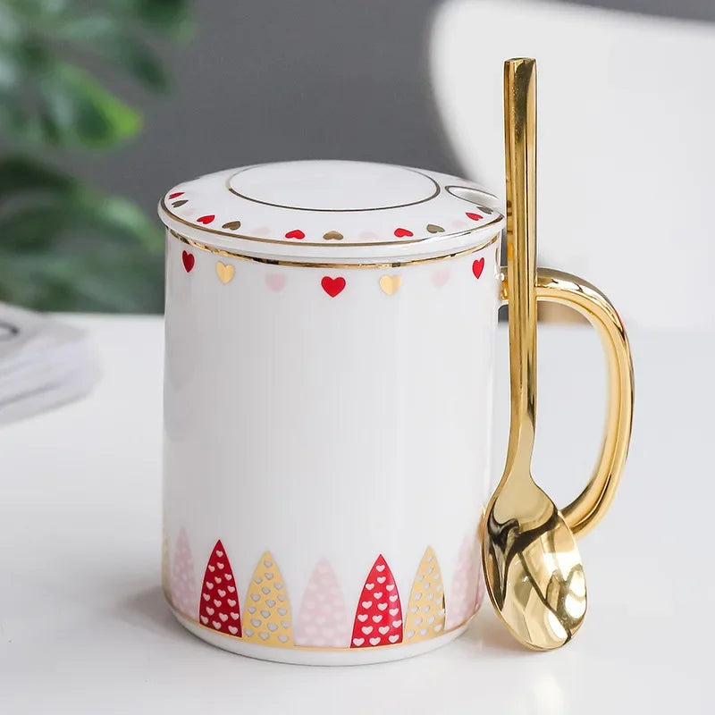 Luxury Gold Ceramic Coffee Mug