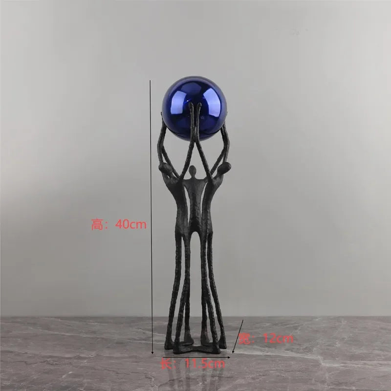 Elegant Cast Iron Sculpture