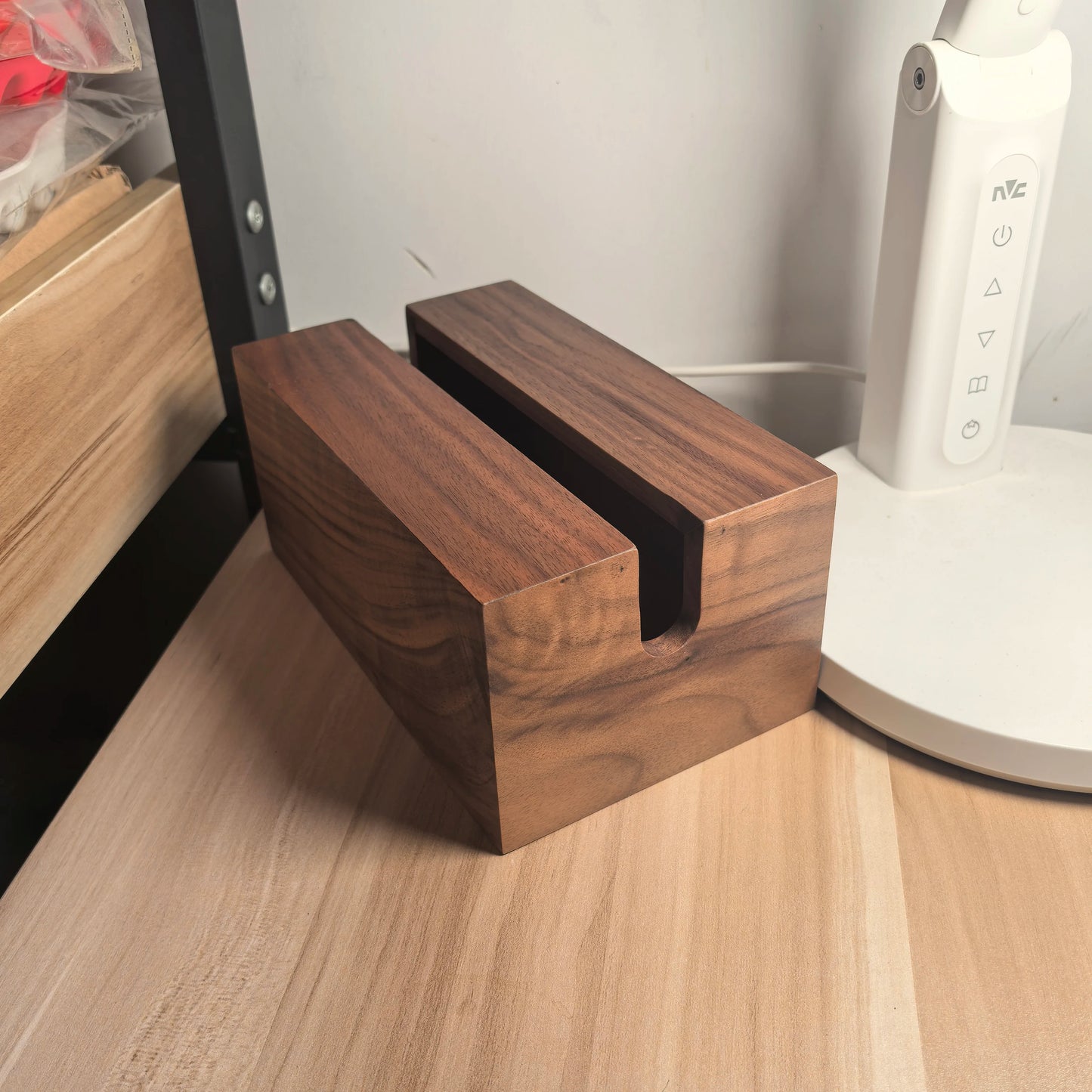 Walnut Tissue Dispenser Luxury