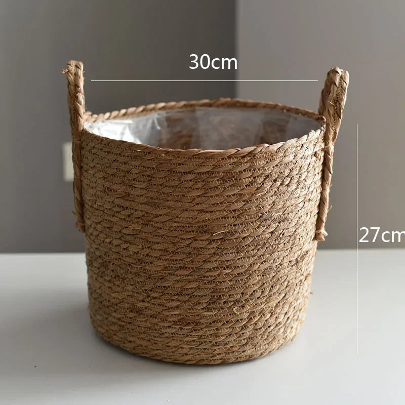 Handwoven Wicker Planter Basket
