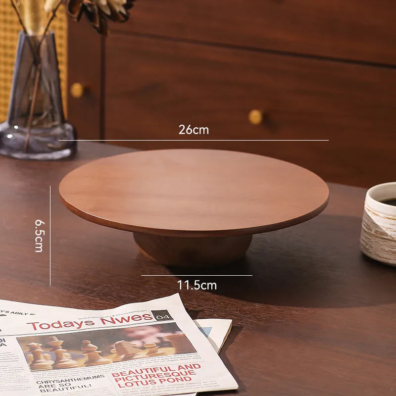 Handcrafted Wooden Dessert Tray Set
