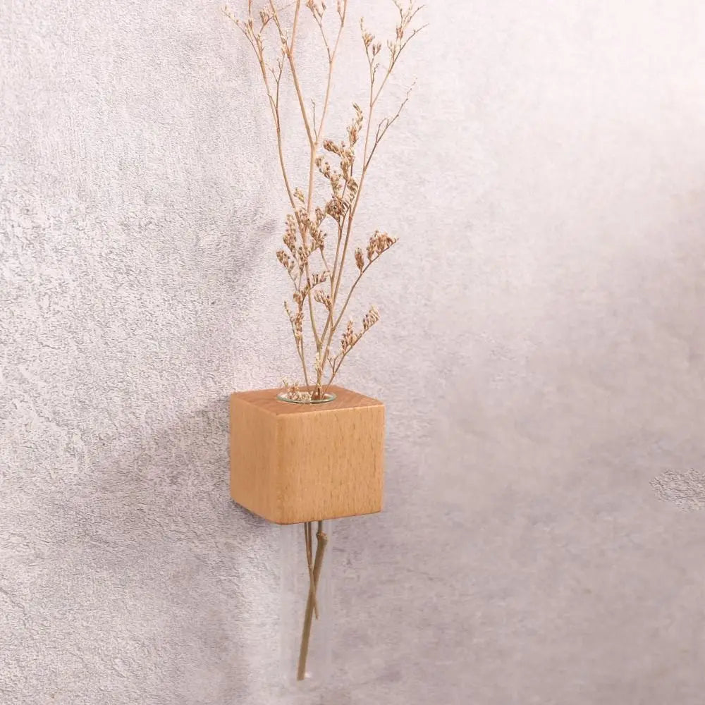 Wooden Test Tube Vase Sticker