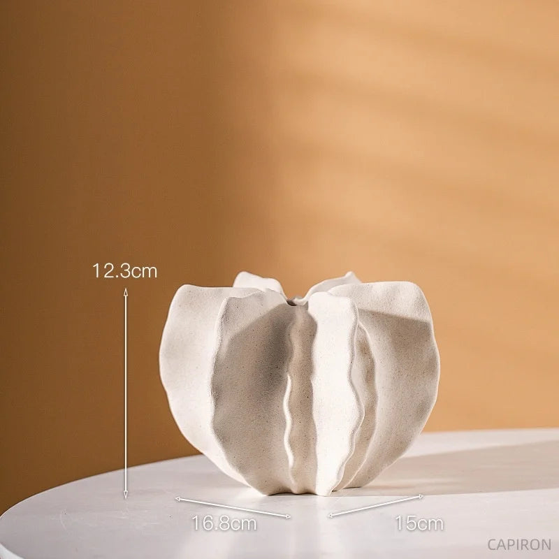 Ceramic Irregular Vase Centerpiece