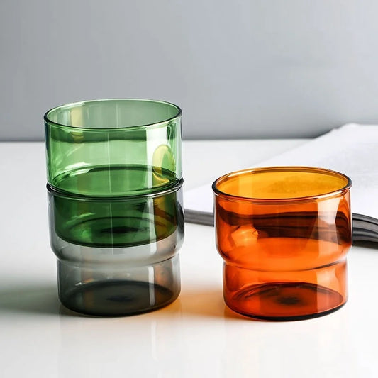 Premium Clear Borosilicate Glass Tumbler offers heat resistance, dishwasher-safe and microwave-safe performance, stackable colors, rich; order yours today!
