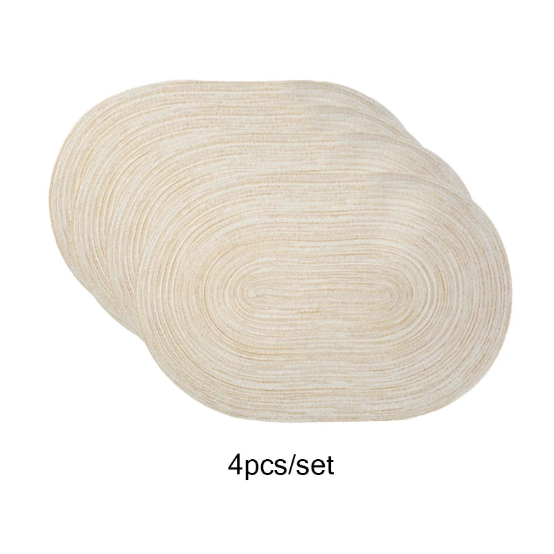 Cotton Braided Non-Slip Table Mats