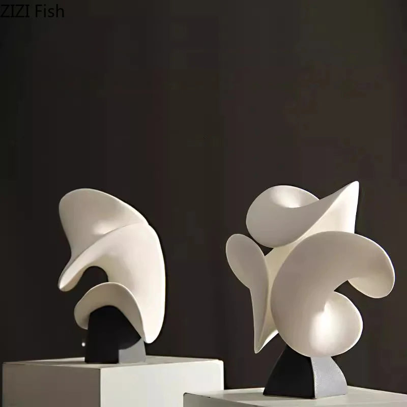 Abstract Floriform Ceramic Art Sculpture