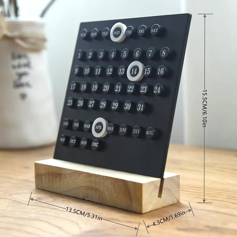 Handmade Acrylic Calendar Clock