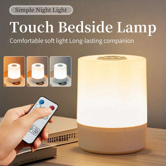 Rechargeable Multicolor LED Touch Night Lamp with Remote delivers adjustable color, USB recharge, and hands-free control for cozy bedrooms-order now today.