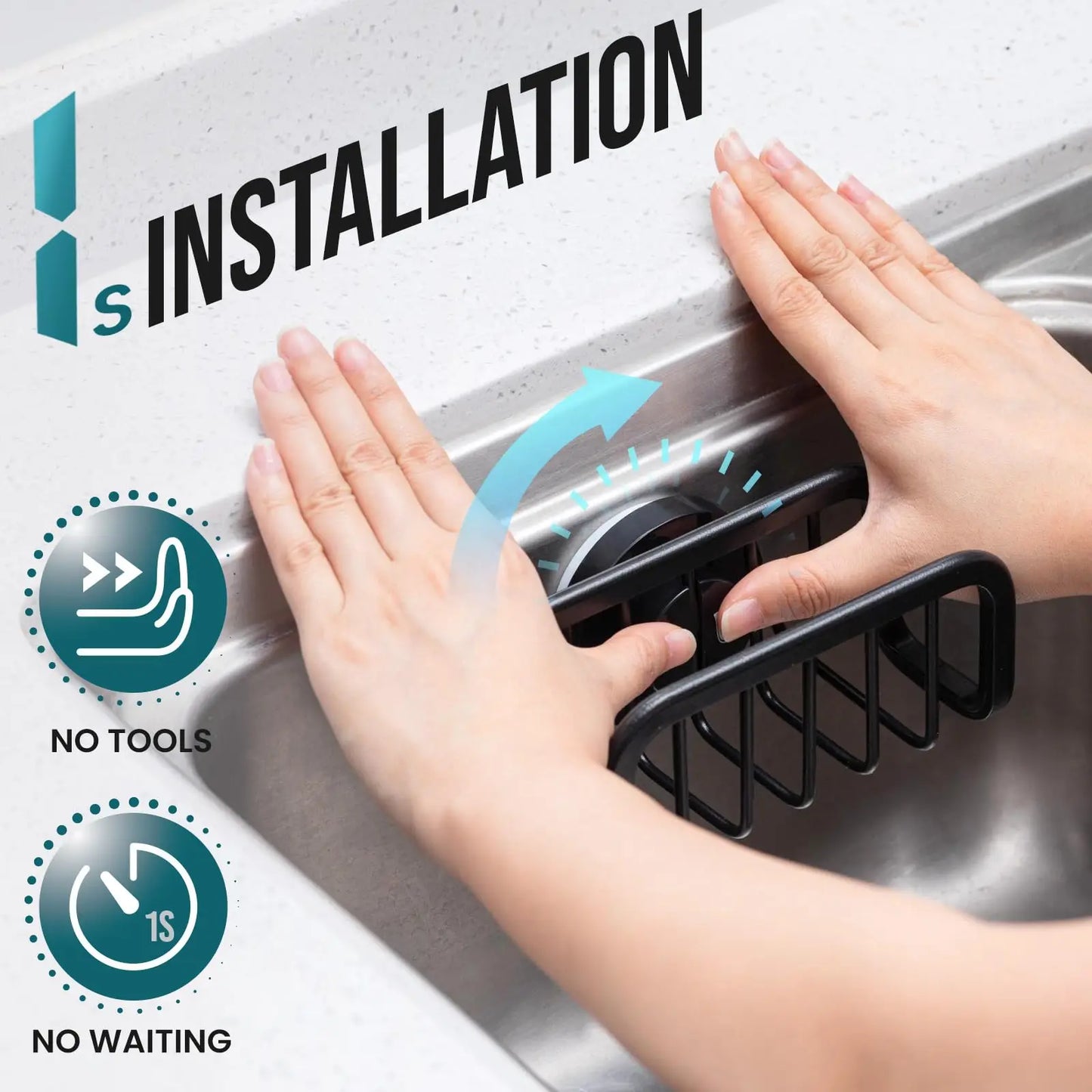 Suction Sink Sponge Cup Holder