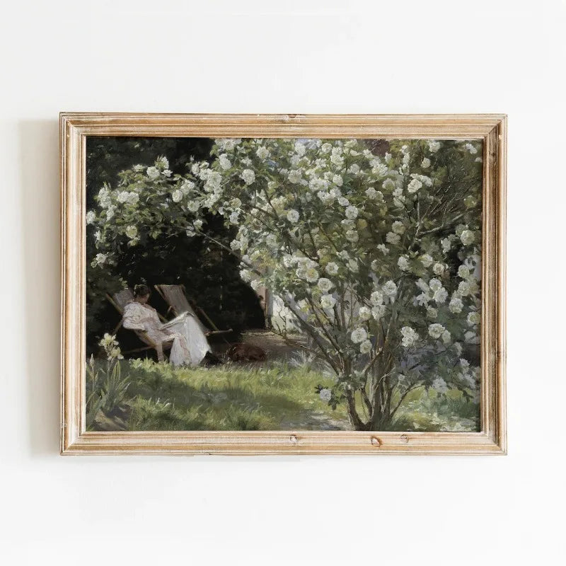 Vintage French Country Landscape Canvas Wall Art