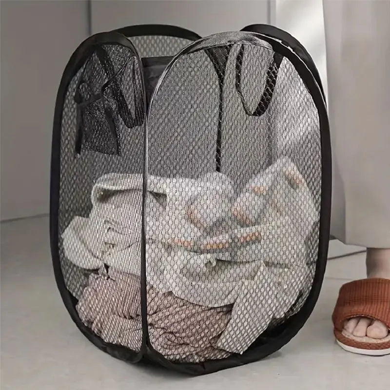 Large Foldable Mesh Laundry Basket