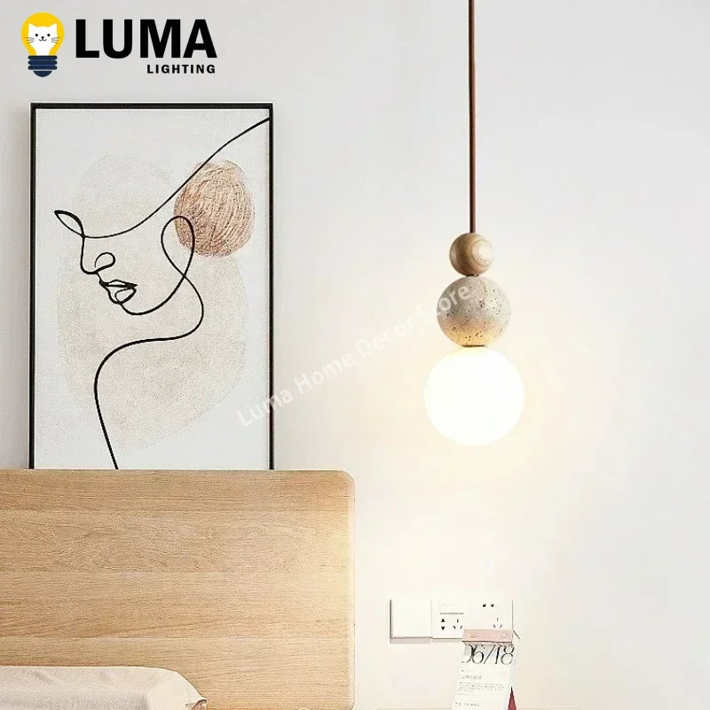 Travertine Pendant Light