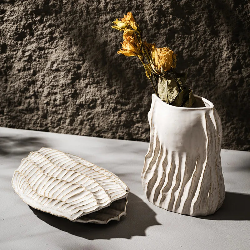 Retro Ceramic Hippocampus Vase