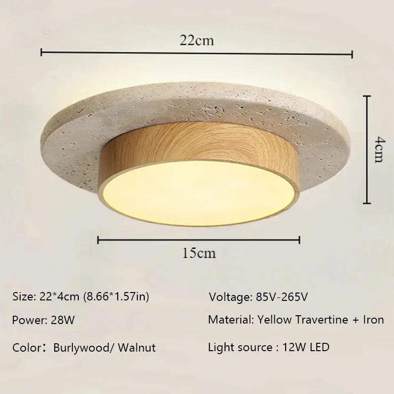 Stone Architectural Ceiling Lamp