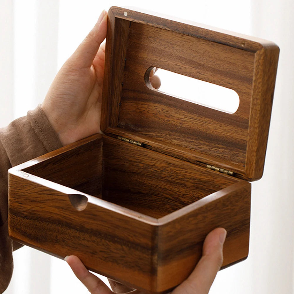Walnut Tissue Dispenser Luxury
