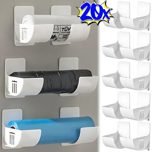 Trash Bag Dispenser Organizer - Durable, wall-mounted storage keeps trash bags within easy reach and keeps kitchens neat; upgrade kitchen today—shop now!!!