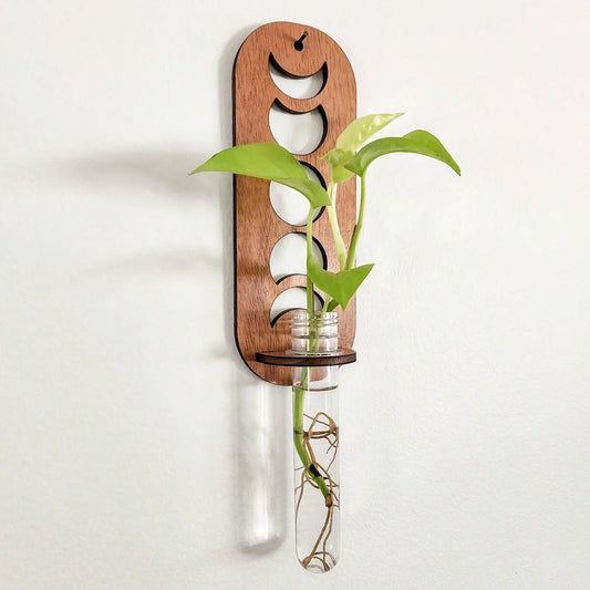 Elevate your space with our Wooden Wall Hanging Plant Shelf, perfect for modern decor in any room, from bedrooms to kitchens.