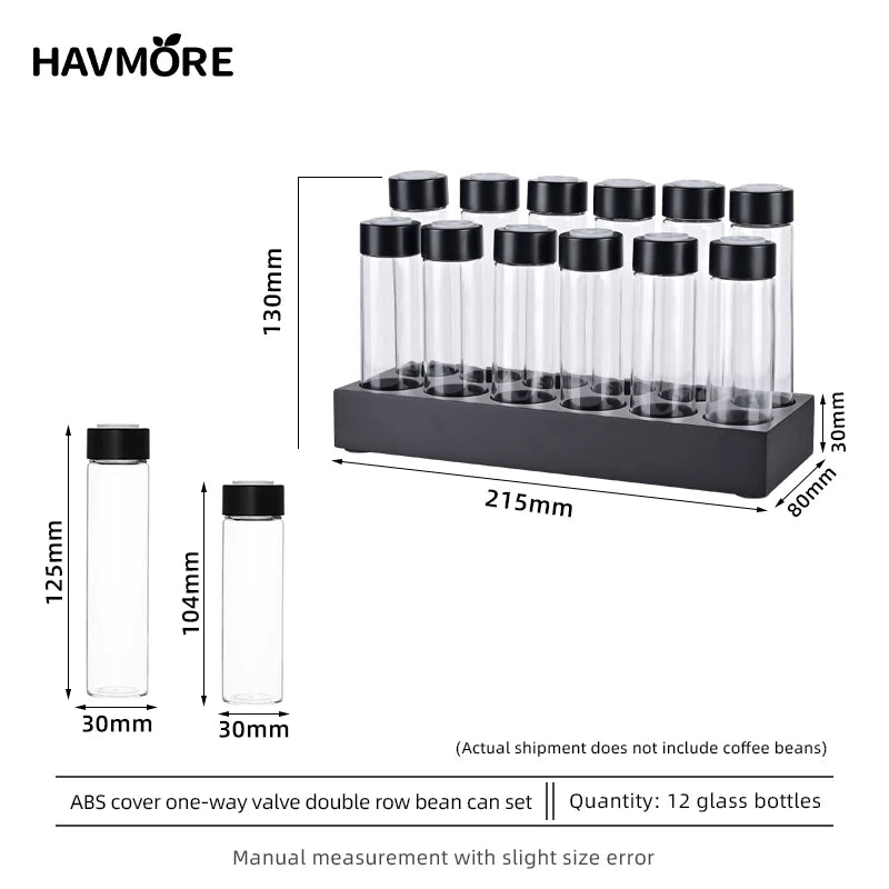 Airtight Borosilicate Coffee Storage