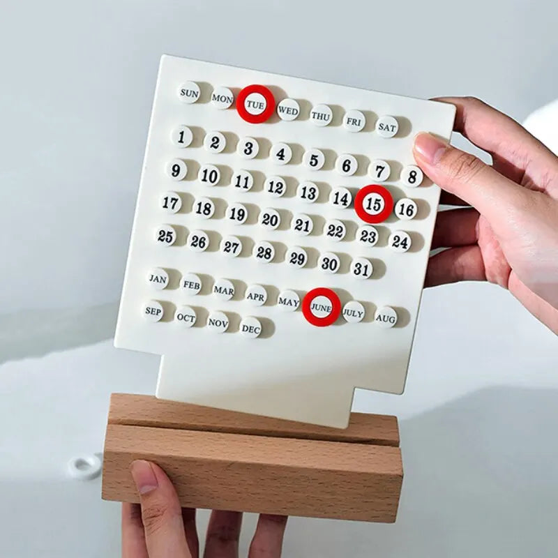 Handmade Acrylic Calendar Clock