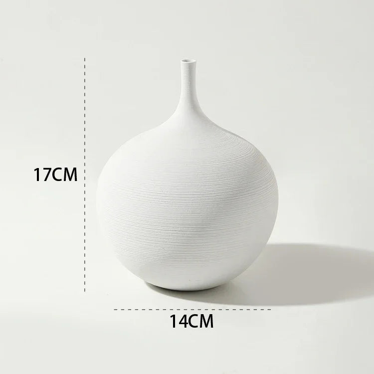 Minimalist Zen Ceramic Art Vase