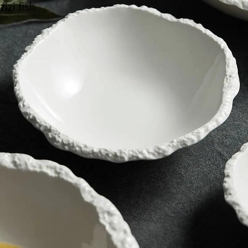 Premium Rock Texture Porcelain Dinnerware