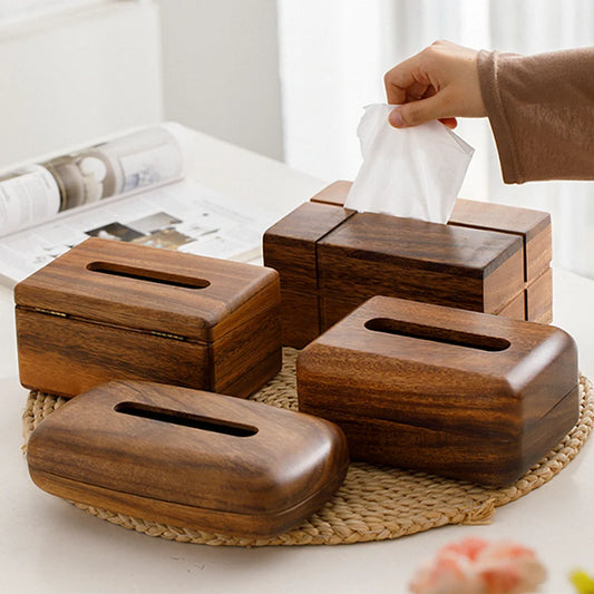 Walnut Tissue Dispenser brings elegant Black Walnut craftsmanship to your table, organizing tissues with durable style; shop now for refined convenience!!!!