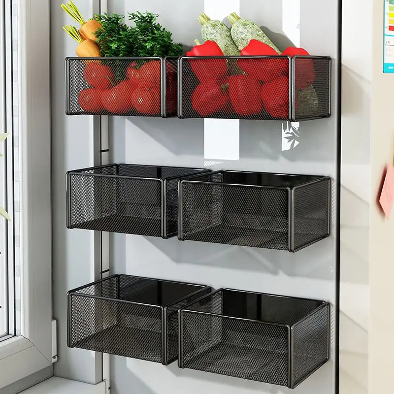 Magnetic Wall Mounted Fridge Organizer