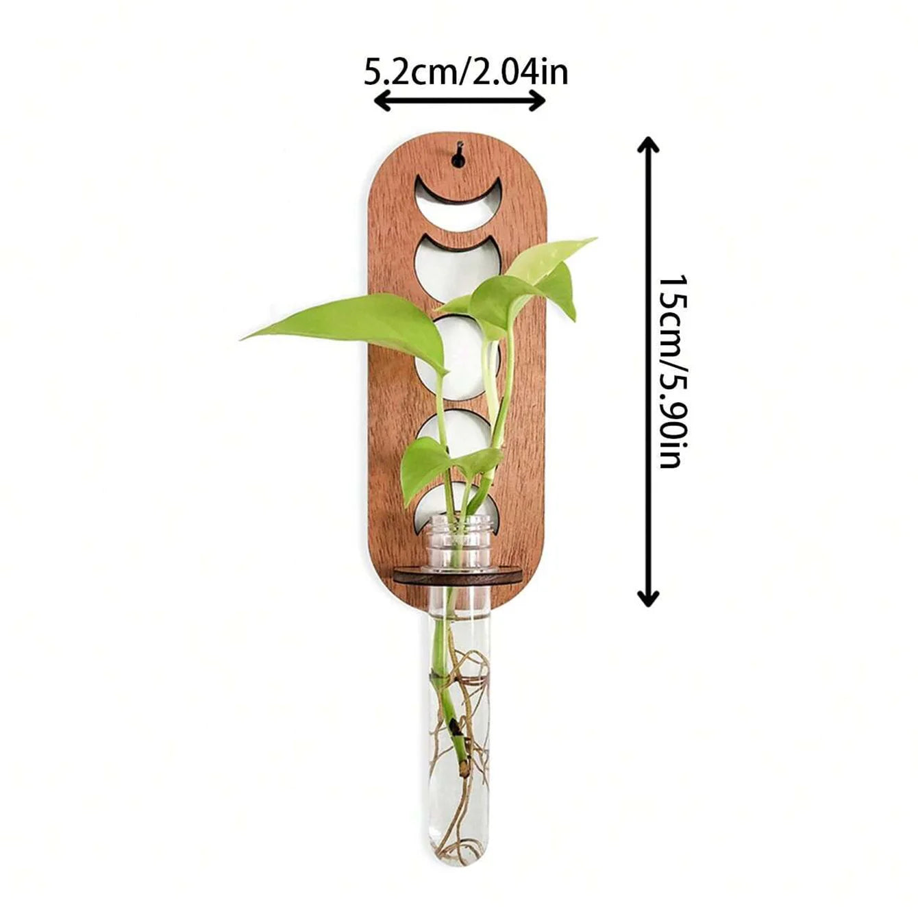 Wooden Wall Hanging Plant Shelf