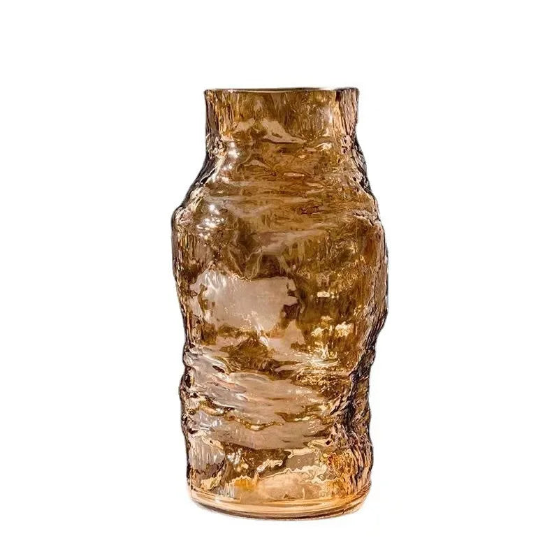 Textured Glass Hydroponic Terrarium Vase