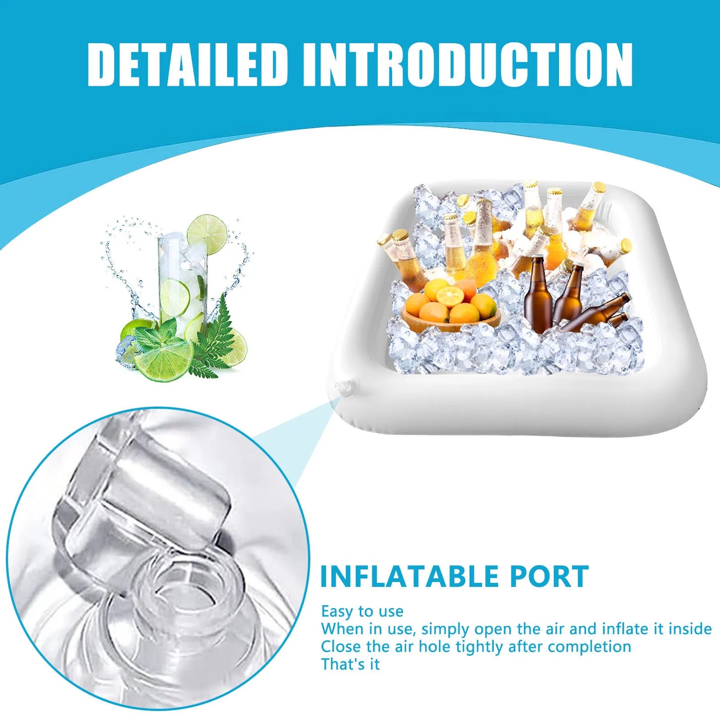 Inflatable Poolside Beverage Tray