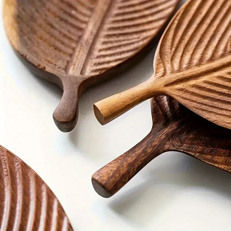 Eco Friendly Walnut Leaf Tray