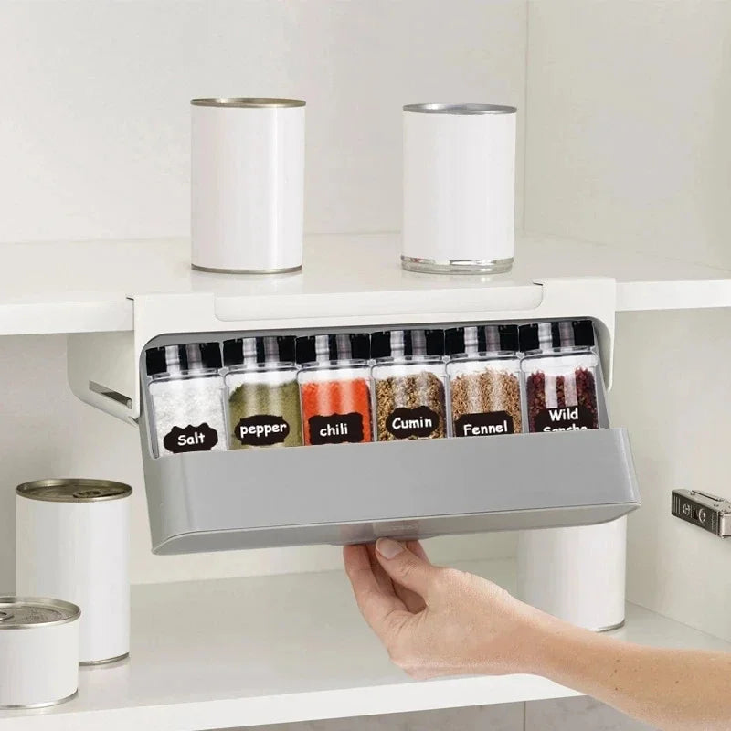 Self-Adhesive Spice Rack Organizer