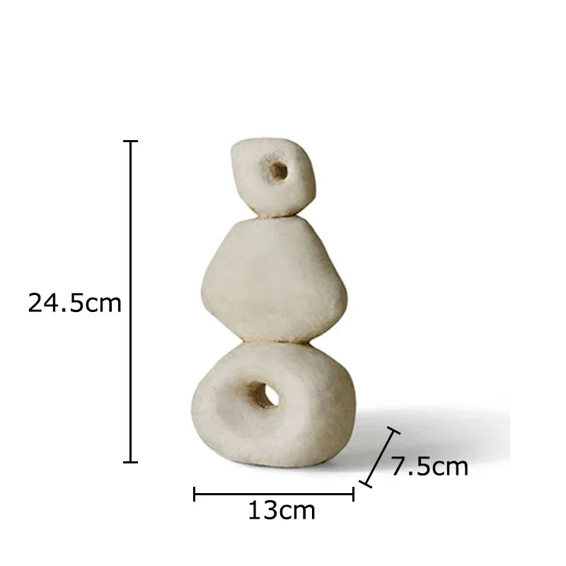 Round Stone Rockery Garden Decor