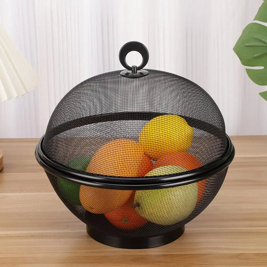 Keep your fruits fresh and fly-free with our large capacity stainless steel mesh fruit basket, perfect for draining and easy to clean.