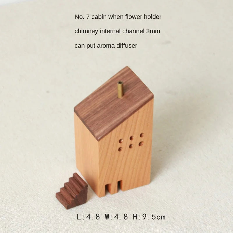 Japanese Style Wooden Incense Burner