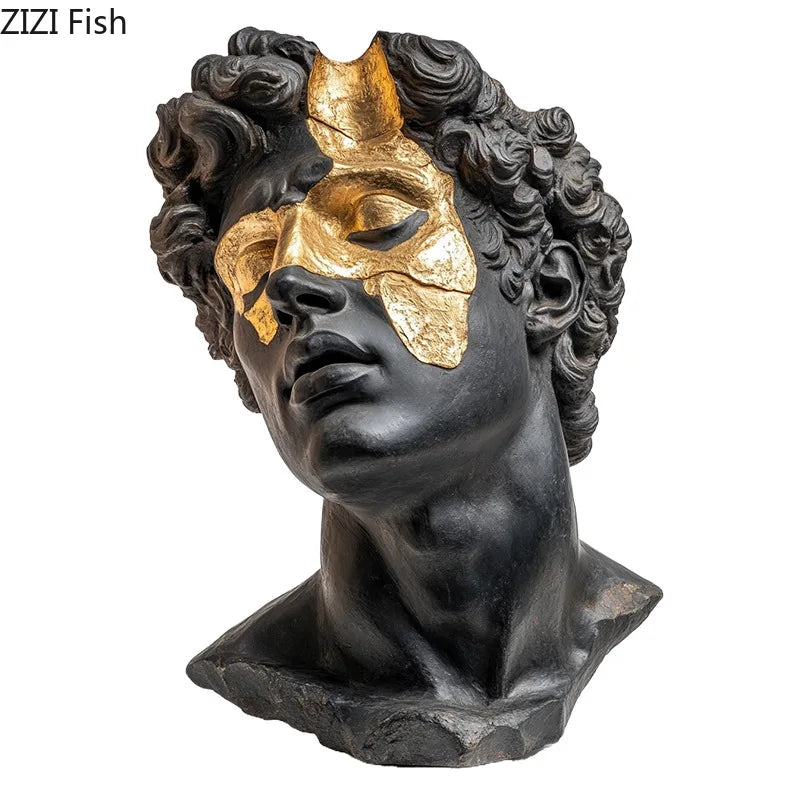 Golden Figurine Display Ornament