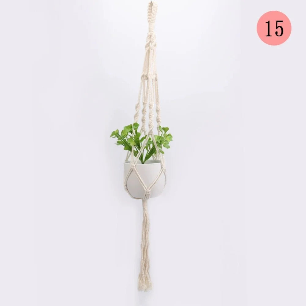 Handmade Macrame Hanging Basket Planter