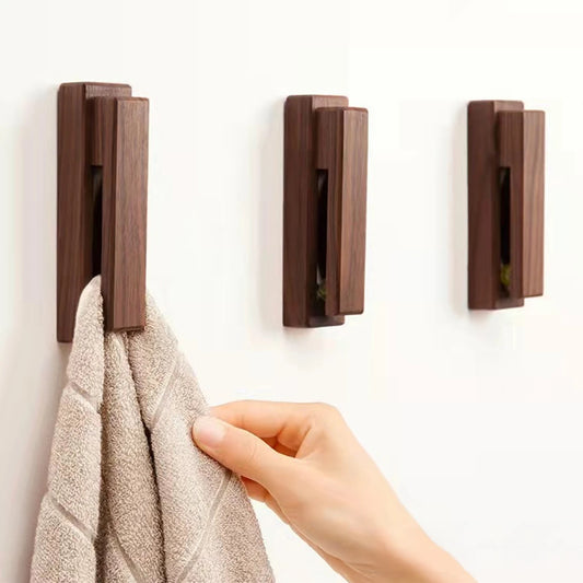 Wooden wall hook delivers Nordic style with strong adhesive, punch-free no-drill mounting for towels, coats, and keys ideal for daily use anywhere Shop now